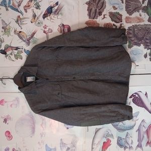 Patagonia Sherpa Lined Shirt Jac Organic Hemp Cotton Blend Men's sz M DISTRESSED